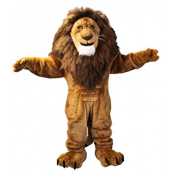 

lion mascot costume fursuit halloween suit cartoon outfits party dress, Red;yellow