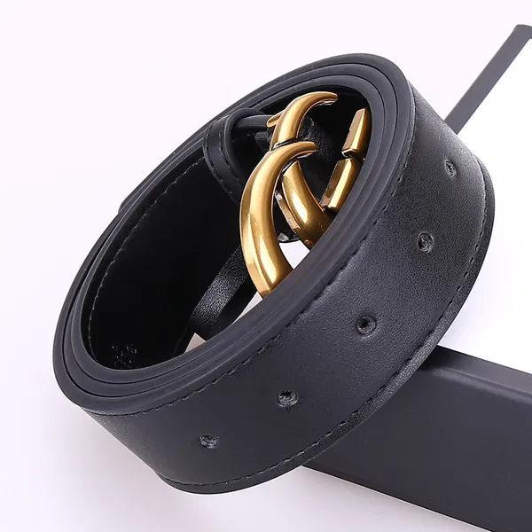 

Fashion Classic Men Designer Belts Womens Mens Casual Letter Smooth Buckle Luxury Belt 2.0cm 3.0cm 3.4cm 3.8cm Black Color Highly Quality Cowhide With box wholesale, With gift box