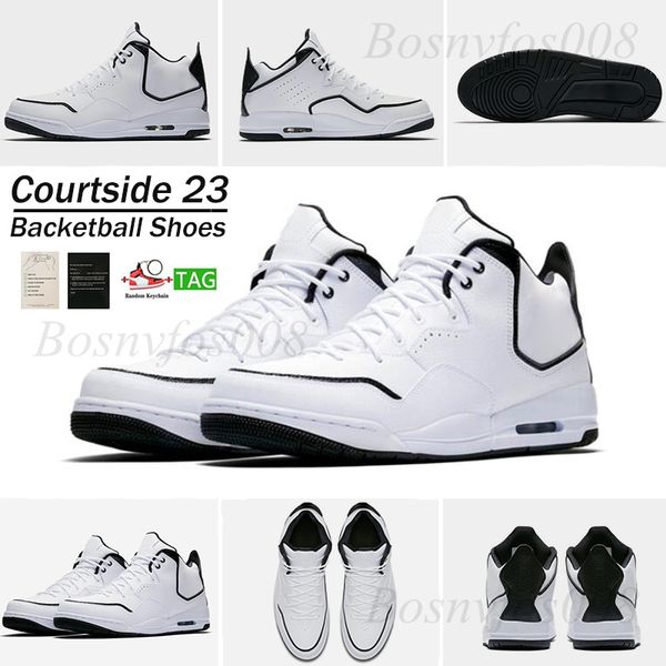 

designer shoes jumpman courtside 23 basketball shoes men womens black red white reds gray lake green trainers sports sneakers