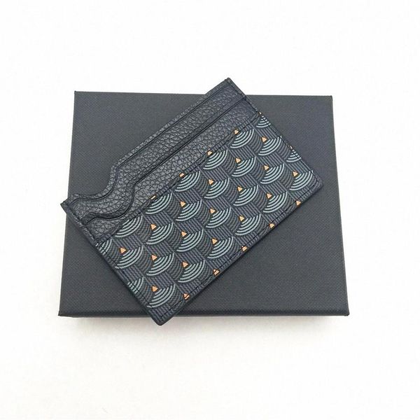 

fashion men women credit card holders classic mens mini bank card holder small wallet slim real leather wallets wtih 225t, Brown;gray