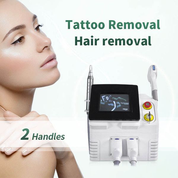 

2023 pico-laser tattoo removal machine 808 diode laser hair remover picosecond q switch nd yag remove age spot birthmark eyeline pigment, Black