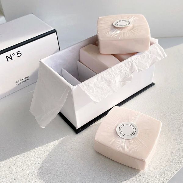 

France P Brand Handmade 75g 5piece Set Les Savons N5 Soap Bath Body Scented Fragrance Incense Soaps 5pcs Box Fast Ship