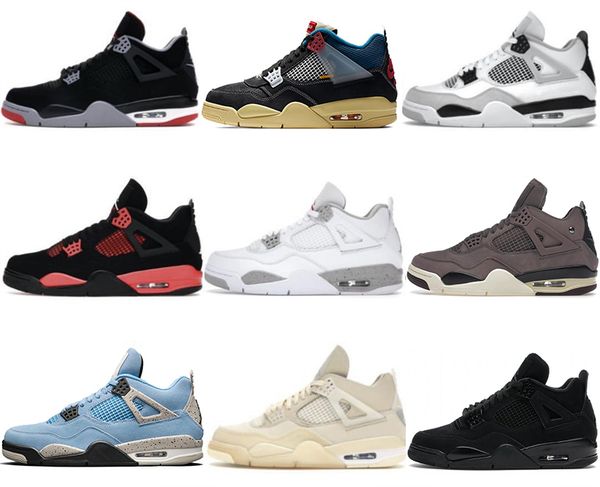 

authentic basketball shoes 4 bred 4s midnighy navy cactus jack military black canvas fire red sail off union white oreo black cat university