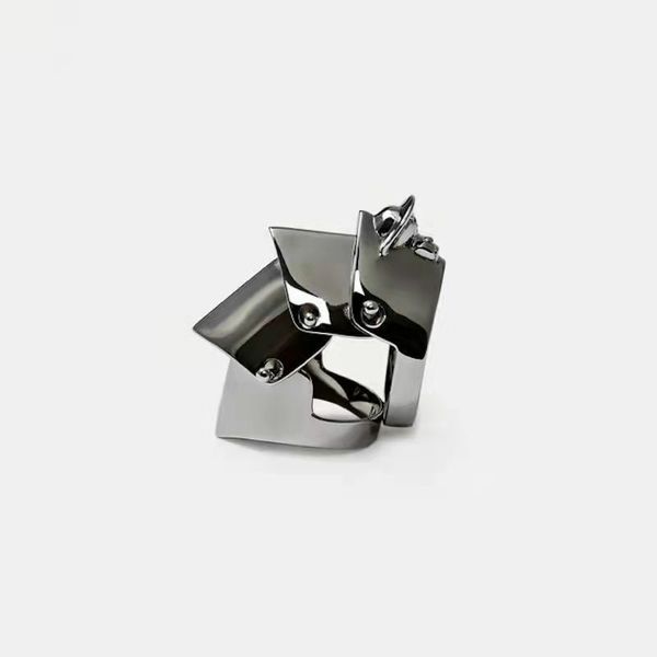 

four section activity armor ring men and women hip-hop personality ring, Silver