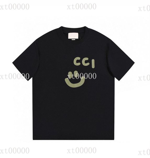 

23ss designer letter printed t shirts tee sweatshirt fashion high street short sleeves summer casual t-shirt breathable men women crew neck, Black;brown