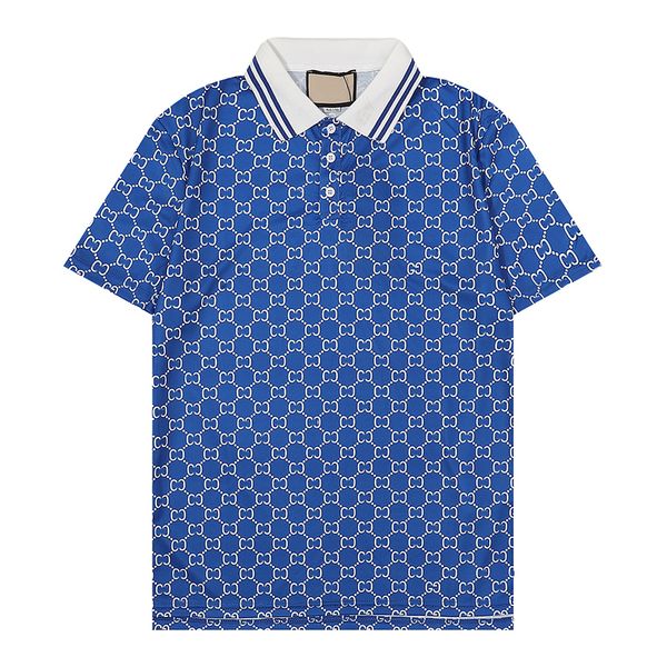 

summer brand clothes luxury designer polo shirts men's casual polo fashion print embroidery t shirt high street mens polos, White;black