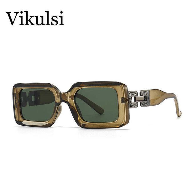 

fashion 2022 new lady square sunglasses women shades eyewear original featured design metal sun glasses for female men 1219, White;black