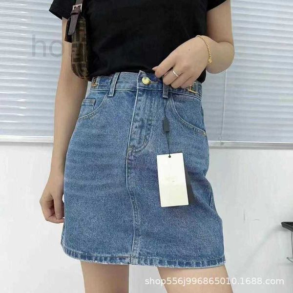 

casual dresses designer slim versatile metal decorated denim skirt for female summer 2qws, Black;gray