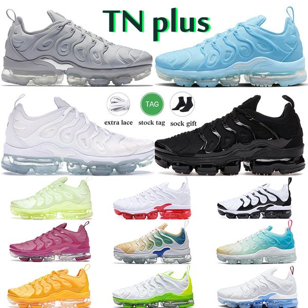 

tn plus running shoes men women black bubblegum yolk cherry cool grey neon olive pure platinum dark blue mens womens sports trainers sneaker