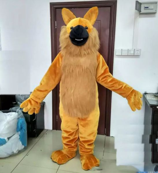 

2022 new factory outlets brand new wolf mascot costume suit, Red;yellow