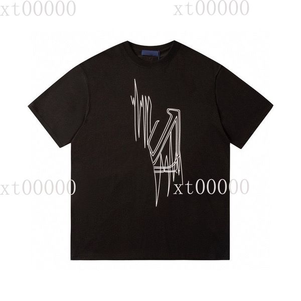 

23ss designer letter printed t shirts tee sweatshirt fashion high street short sleeves summer casual t-shirt breathable men women crew neck, Black;brown