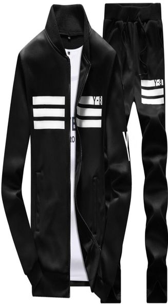 

men039s tracksuits 2018 new men039s sports suit casual longsleeved baseball uniform jacket y8 student sweater male outdoor 2774478, Gray
