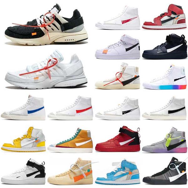 

men's and women's well-off shoes mca white blue red mac silver metal low 90's three black green gner presto 2.0 chaussures 36