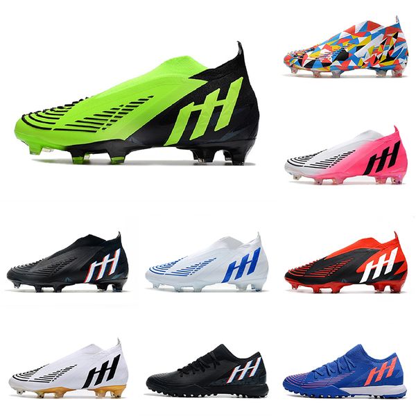 

women falcon 22 football shoes predator edge.1 knit botas sharp bladeseries full knitted low - white orange blue football boots 0402