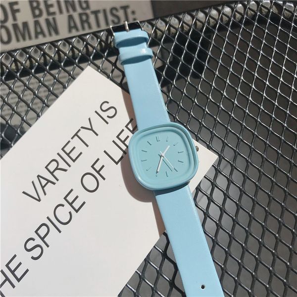 

hbp womens watches couple formal fashion wristwatches casual business quartz watch square dial leather strap montres de luxe, Slivery;brown