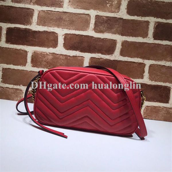 

designer woman shoulder bag genuine leather original box fashion date code serial number marmont whole purse clutch210t