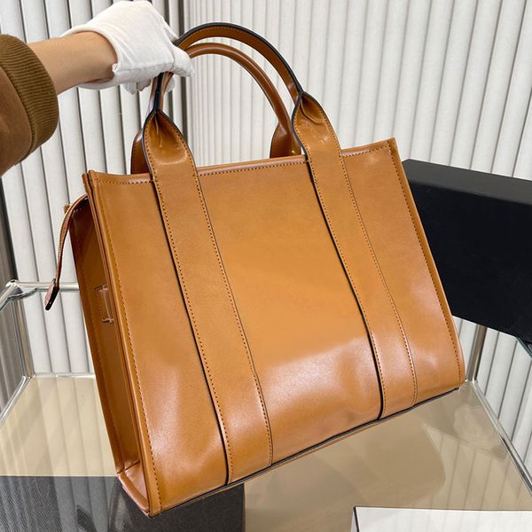 

the tote bag plain handbags purse genuine leather zipper closure removable shoulder strap fashion letters women crossbody bags large capacit