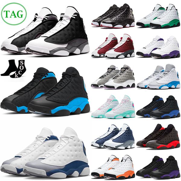 

13 13s mens basketball shoes university blue hyper royal red black flint wolf grey brave blue obsidian playground men women trainers outdoor, White;red