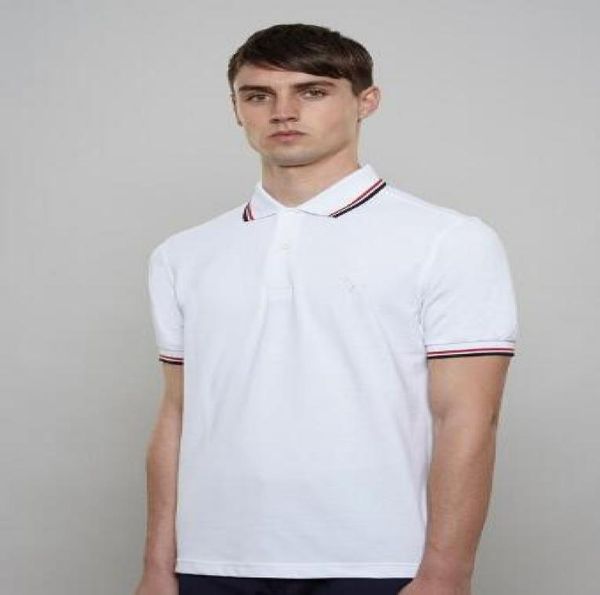 

fred mens casual polo shirt london brit perry cotton tee shirts short sleeve summer leisure sport polo shirts red striped brand po7537328, White;black