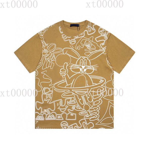

23ss designer letter printed t shirts tee sweatshirt fashion high street short sleeves summer casual t-shirt breathable men women crew neck, Black;brown
