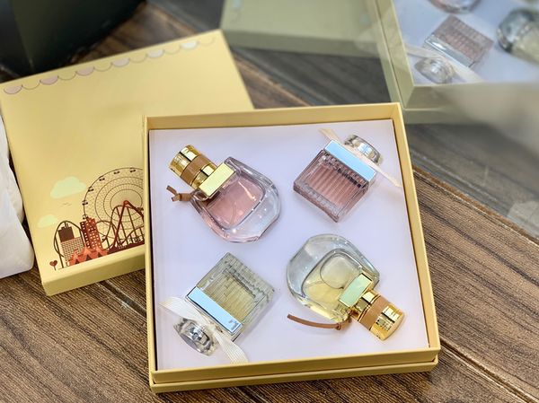 

Women Perfume 30ml 4piece Set Ribbon Nomade Perfumes Eau De Parfum Long Lasting Smell EDP Lady Girl Spray Fragrance 4in1 Gift Box Kit Fast Ship