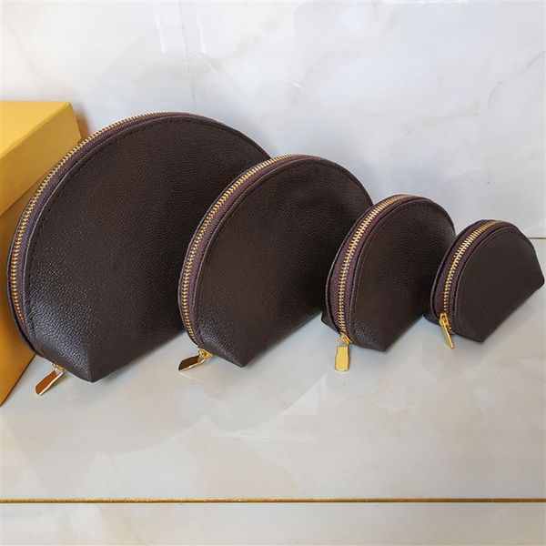 

4pcs set stuff sacks brown women cosmetic bags organizer makeup bag travel pouch make up ladies clutch purses mens wal222o