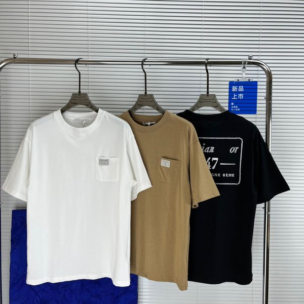

2022ss spring and summer new shirt high grade cotton sweatshirts printing short pants sleeve round neck panel t-shirt size s-m-l-xl--xxxl, Black;brown