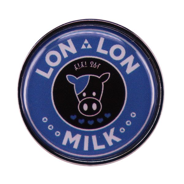 

lon lon milk bottle new breath of the wild enamel brooch pin brooches lapel pins badge denim jacket jewelry accessories, Blue