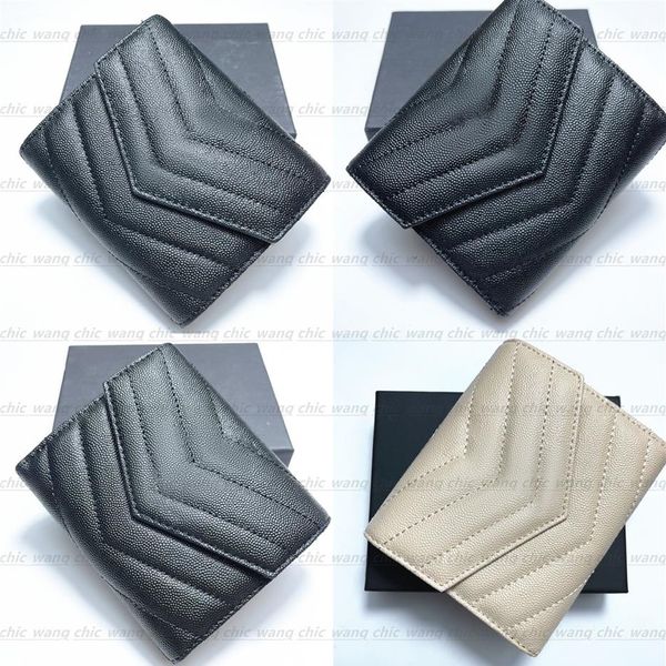 

genuine leather purses luxury designer card holders wallets men original single coin holder women key wallet han340a, Brown;gray