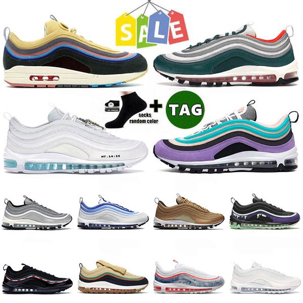 

mschf x inri jesus 97 running shoes 97s sail treeline black university red the future tropical twist sean wotherspoon metallic gold womens m