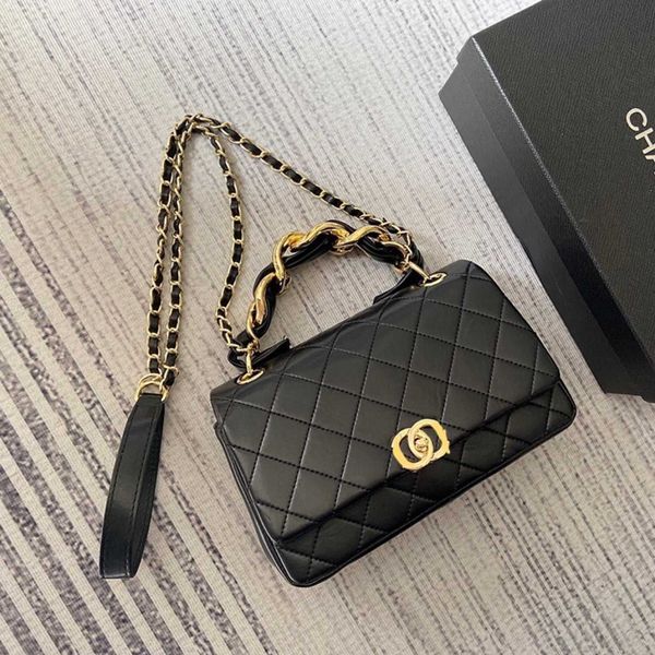 

handbag factory clearance sale small xiangling lattice chain flap bag hardware wrapped wristband large capacity square female complete gift