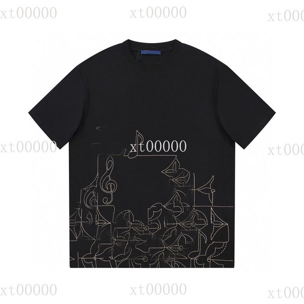 

23ss designer letter printed t shirts tee sweatshirt fashion high street short sleeves summer casual t-shirt breathable men women crew neck, Black;brown