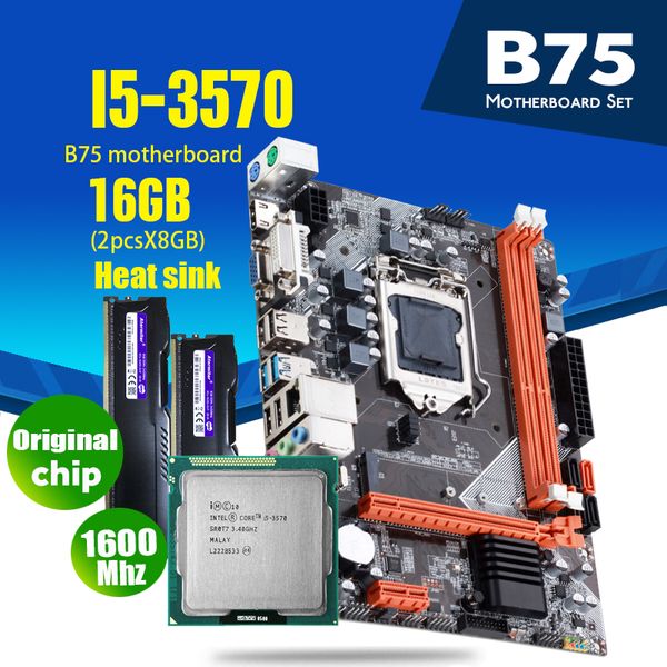 

b75 motherboard package 8gb 16gb memory 1600mhz deskcooler usb3.0 sata3