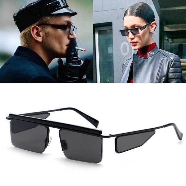 

jackjad 2022 fashion unique future rectangle style sunglasses cool street snap brand design sun glasses oculos de sol s31050 1219, White;black