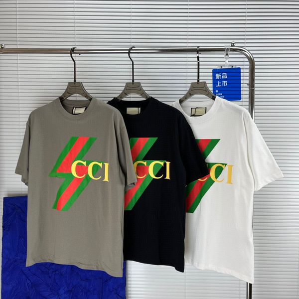 

23ss designer letter printed t shirts tee sweatshirt fashion high street jacket short sleeves summer casual t-shirt breathable men women cre, Black;brown