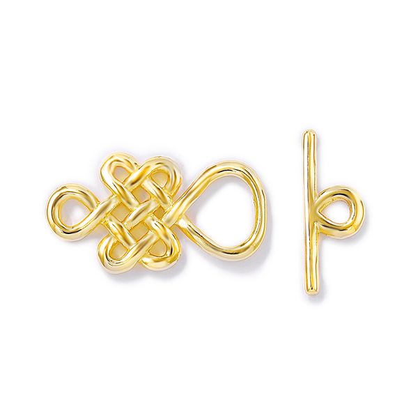 

gold plated chinese knot toggle clasps diy jewelry making supplies