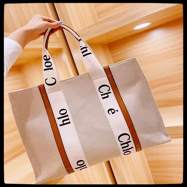 

ladies tote bags woody tote shopping bag tote bag canvas fashion linen beach bag luxury designer travel crossbody2644