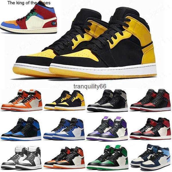 

high colorful 1 1s mens womens basketball shoes jumpman shattered backboard black mark midnight yellow toe seafoam outdoor trainers sports