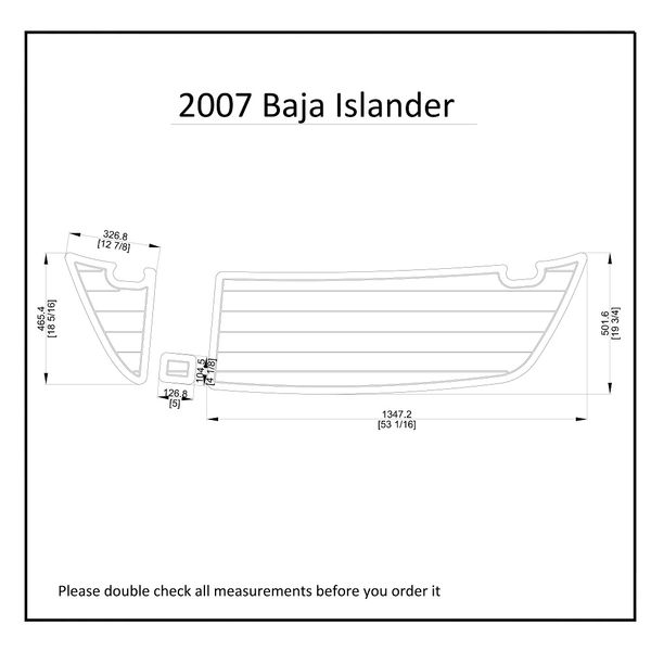 

2007 baja islander swim platform boat eva faux foam teak deck floor pad