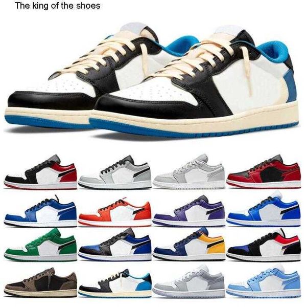 

jumpman 1 low 1s basketball shoes men women obsidian dark mocha unc wolf grey white camo black toe court purple game royal mens trainers
