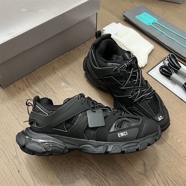 

designer running quality tracks casual fashion shoes sneakers womens luxury balencaigaity schuhe sports shoe chaussures trainer classic snea, Black
