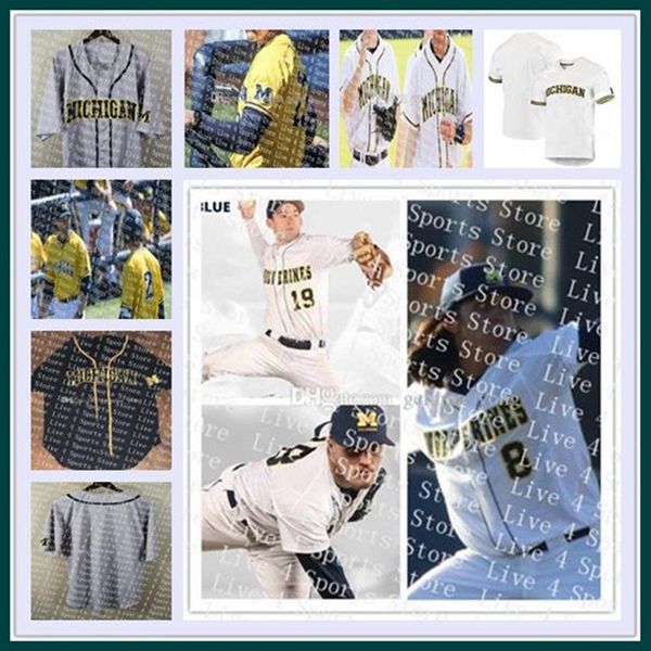 

men custom michigan wolverines ncaa college barry larkin blake nelson jack blomgren alec rennard ako thomas jim abbott sewn 241a, Black