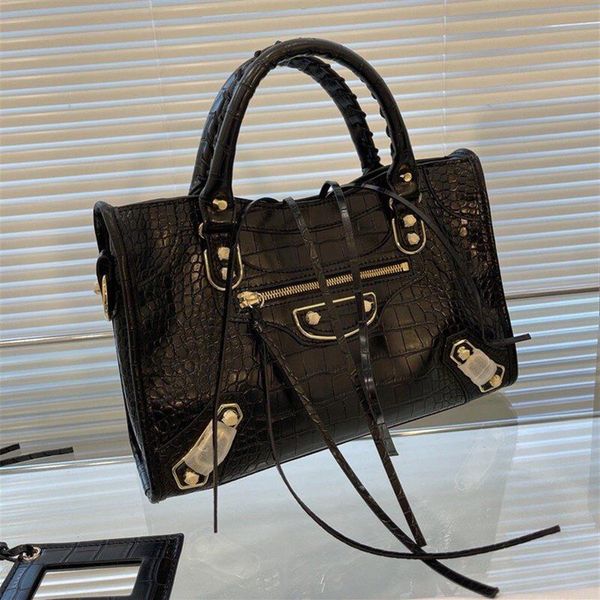 

latest totes handbags 2021 luxury women motorcycle bags designer handbag trend black single shoulder diagonal bagde s211d