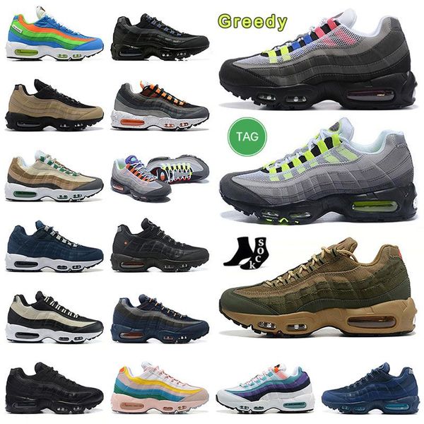 

greedy 3.0 classic 95 og running shoes mens womens designer sneaker fashion neon grey bw og cream black and white leather mesh crystal blue