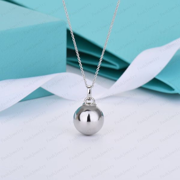 Platinum Colored Ball Necklace