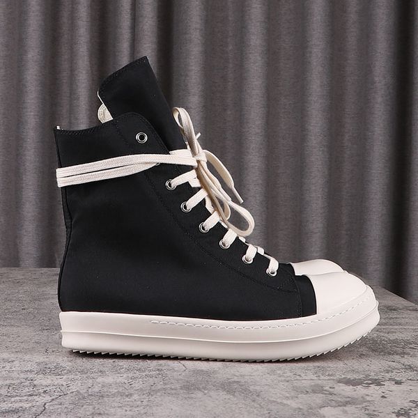

high rick casual men's shoes ro owens board shoes women's canvas sneakers