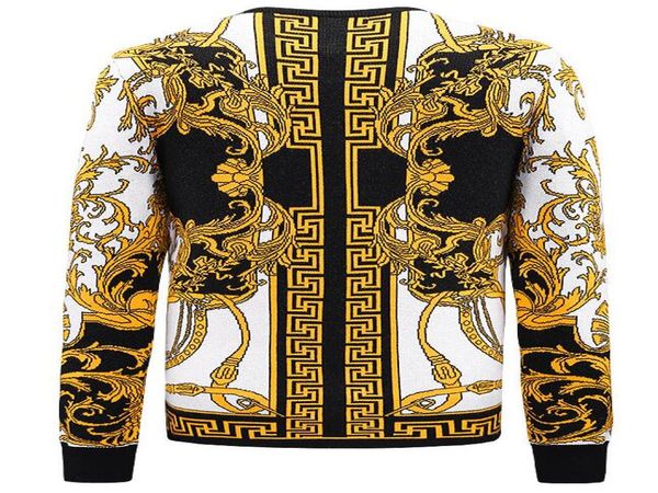 

mens fashion sweaters classic horse pattern pullovers british style casual sweater with stripe printing 2021 autumn warm shirts cc7254482, White;black