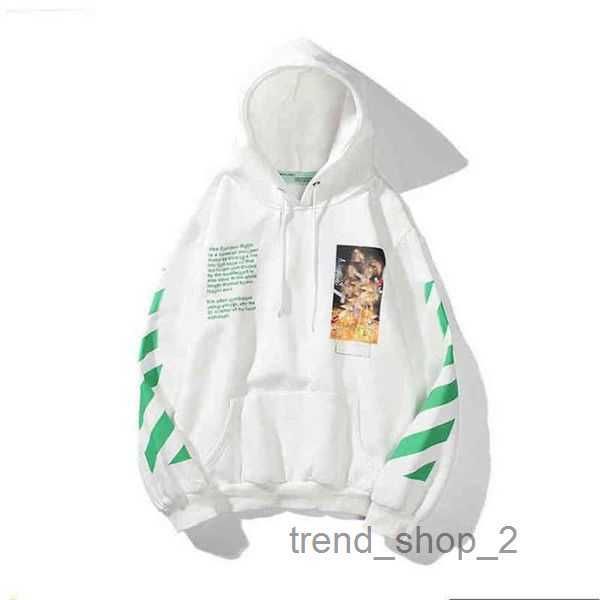 

offs 2022 %60 off style trendy fashion sweater painted arrow crow stripe loose hoodie men's and women's t-shirts offs white ldq6 w, Black