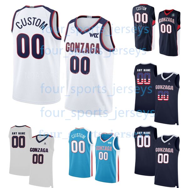 

custom ncaa gonzaga college basketball jalen suggs drew timme corey kispert rasir bolton colby brooks abe eagle joe few ben gregg dominick h, Black;red