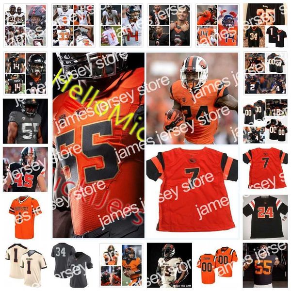 

american college football wear ncaa oregon state beavers stitched football jersey arnez madison alex austin james rawls simon sandberg tommy, Black